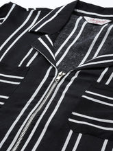 Black Striped Kurta ( JOK 1492 Black )-JOK-1492